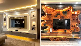 Tv unit design 2025 Stylish Modern Living Room Design Ideas 2025 | TV Wall Units & Latest Home