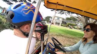 Group bike pedal - Pacific Grove, cannery row, monterrey bay