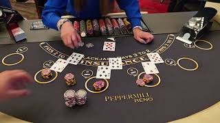 $50,000 Buy In On High Limit Black Jack Table