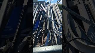 #shred #scrap #metal #recycle #motor #wire quick scrap pick up of garage door parts