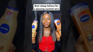 The best affordable body lotions for a glowing caramel skin #glowingskin #caramelskin #viral #shorts