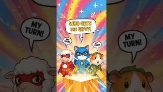 Who Gets the Gift?! 🎁😲#SuperheroAnimals#MisteriHadiah#FunnyCartoon#CuteSuperheroes#SurpriseGift