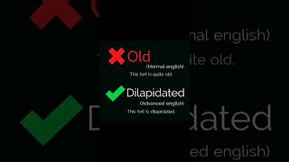 Basic vs advanced words #vocabulary #shortsvideo