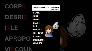 Silent "S" words you're probably pronouncing wrong! Save this list & never mispronounce them again ✅