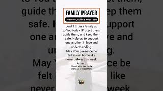 Family Prayer #jesuslovesyou #christianprayer #familyprayer #bibleverse #faith #gospel