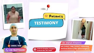 Inspirational journey of 55yrs female-Bedridden to walking again #spine #backpain #surgery #success