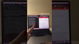 Academic Writing Process: Essay Preparation on a Laptop#essaywriting #academiclife