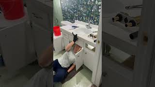 I saved $$$ with this bathroom update!! #bathroomremodel #diy