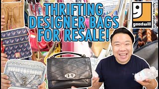 I THRIFTED  DESIGNER HANDBAGS AT THE THRIFT FOR RESALE! #HADRIANTHRIFTS #TRIPTOTHETHRIFT #THIFTHAUL