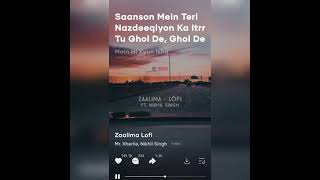 zaalima song slowed and reverb whatsapp status| zaalima song lofi status| SN MUSIC | zaalima song