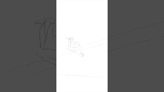 Hand-drawn sketch animation. #shorts #art #sketching  #2danimation