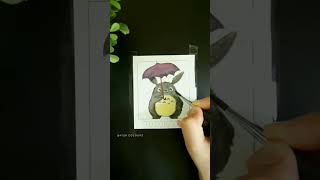 Cute Totoro😍#ghibli #myneighbortotoro #art #watercolorpainting
