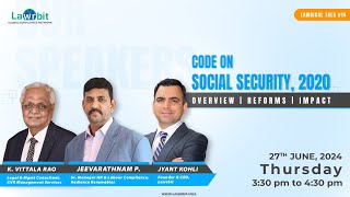 LawgicalTalk #14 | Code on Social Security, 2020