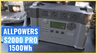 ALLPOWERS S2000 Pro: The Best Portable Power Station Yet? | Review And Test | 2400w 1500wh 125ah