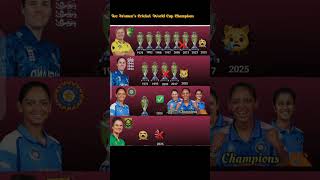 ICC Women's Cricket World Cup Champions  World Cup 2025 🏆🏏#cricketshorts  #iccwomensworldcup2025