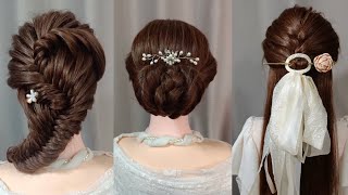 3 Vintage French Style Updo Hairstyle Tutorial for Long Hair | Ladies Easy Hairstyles Step by Step