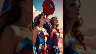 Spiderman cheats on Supergirl with Wonder Woman #spiderman #marvel #supergirl #avengers #shorts