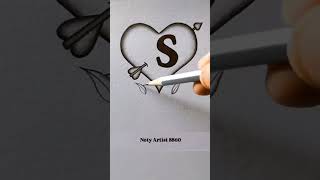 S Name drawing with status video #snamelovestatus #trandingshorts #voralshort #shortvideo
