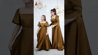 Elegant Mother Daughter Matching Dress | Twinning Gown Look 2025 💫👗 #shorts