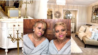 GLAM LIVING ROOM TOUR/ Decorate With Me