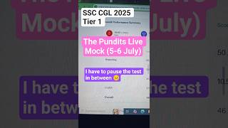The Pundits Live Mock (5-6 July)📝📚 SSC CGL Tier 1| #ssccgl #cgl2025 #thepundits #mocktest #score