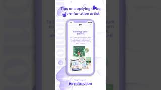 Tips on applying to be an NFT artist  🎨 | Formfunction #Shorts
