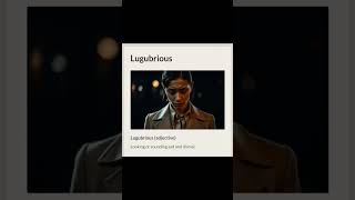 He gave a lugubrious speech at the farewell, making everyone emotional. #vocabulary#wordoftheday