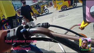 motorcycle vs trycicle rizal ave. corner merycrumb digos city..nag.abot sa kanto.