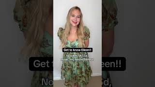 Get to know Eileen! #fyp #foryou #reels #trend #trending #lol #cute #fashion #girl #yummy #music