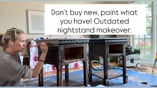Outdated nightstand makeover! 