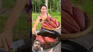 केले की ऐसी डिश कभी खाई है। #amanzingfacts #facts #food #farming #fruit #banana #viralvideo #short