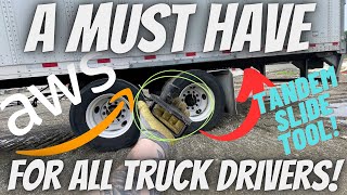 A MUST HAVE FOR ALL TRUCK DRIVERS! TANDEM SLIDING TIME SAVING TOOL MAGNASTOP