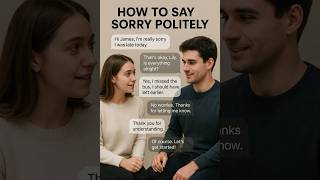 How to Say Sorry in a Polite Way #englishlearning #englishlistening #englishstories