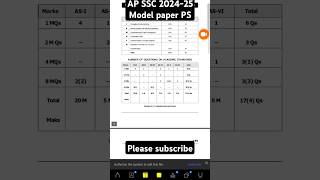 AP SSC 2024-25 physical science Blue print/Model paper #apssc #physics #maths #ssc #education #india