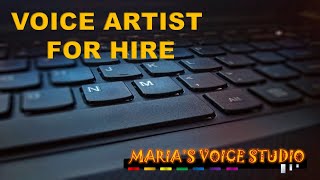 Freelance Voice Artist for Hire | Available Immediately | 2021