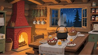 A Quiet Evening in a 1920s Kitchen — Oldies Playing From Another Room and the Smell of Home