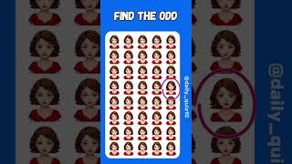 FIND THE ODD EMOJI #findtheoddemojiout #findthedifference