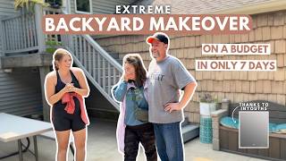 *SURPRISE* Backyard Makeover in 7 Days! | DIY Pool Transformation on a Budget | Inyouths LED Mirror