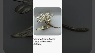 Vintage Plame Spain Lotus Flower Petal Ashtray