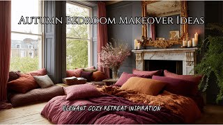 Laura Ashley Autumn Bedroom with Rich Colors and Soft Linens