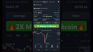 2X Bitcoin Trading Profit in 5 Minutes | Live Crypto Futures Trading #shorts #trading