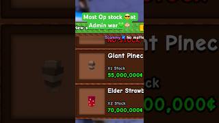 Most Op stock at Admin war 😎#growagarden #roblox #shorts #robloxcommunity