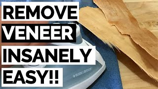 The Insanely EASY Way to Remove Veneer from Wood Furniture