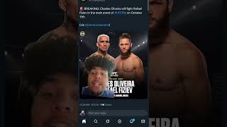 CHARLES OLIVEIRA FIGHT NEWS 🔥😳😳 #ufc #shorts