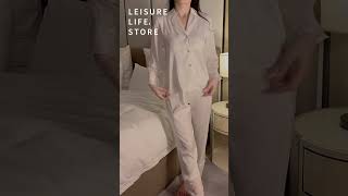 Dream in Style: #satin Ice #silkpajamas Set for Luxurious #comfortandstyle ! #fashioninsights