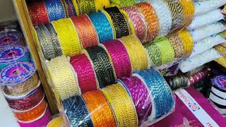Branded blouse dori starting from 1 rs per meter//lace wholesale shop in Hyderabad
