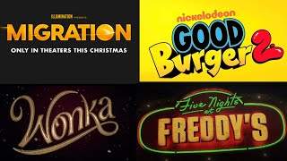 Upcoming 2023 movies I am excited for (Trailer Logos)
