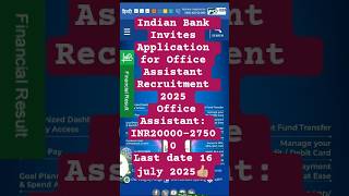INDIAN BANK UTTAR PRADESH GOVT JOBS OUT 2025 #jobalert #employmentnews#jobnews #jobsearch#railwayjob
