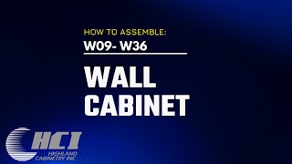 Wall Cabinet Assmembly Instructions