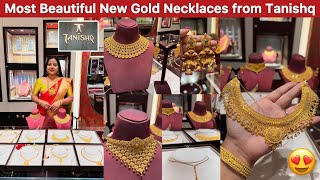 Beautiful 🤩 22KT gold necklace “Huge” collection from Tanishq | Traditional necklaces for occasions✨